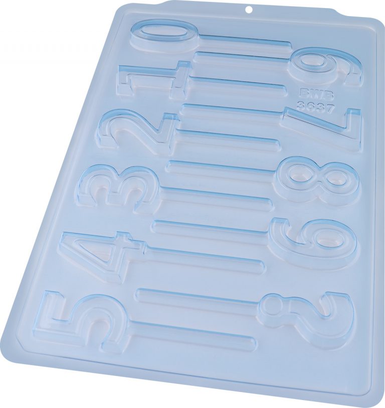 Molde de acetato paleta números