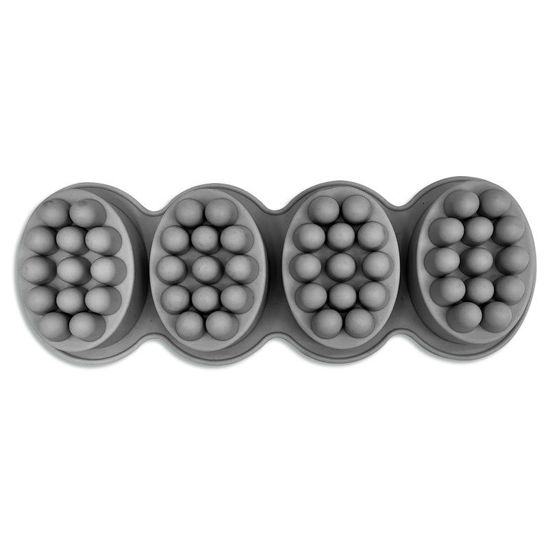 Molde silicona masajeador para jabón oval