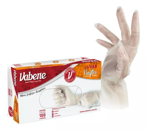 Guante descartable vabene 100 unidades talle G