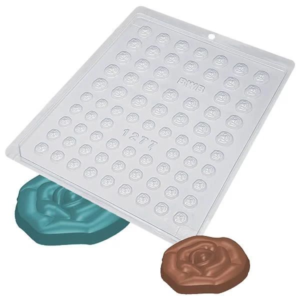 Molde de acetato aplique rosas flor