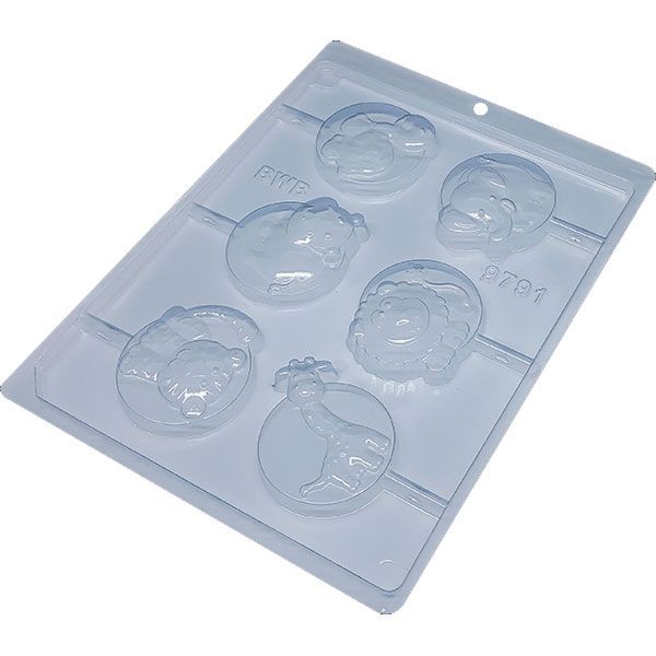 Molde de acetato paleta de animales