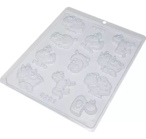 Molde de acetato animales de la granja