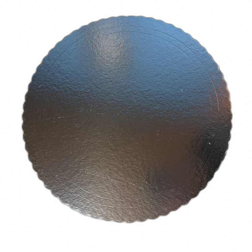 Base ondulada plateada 32cm