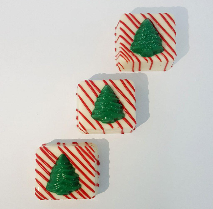 Molde de acetato aplique pino/árbol navidad