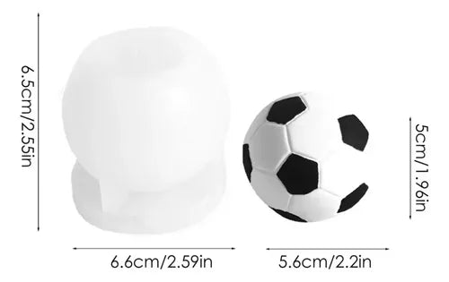 Molde silicona pelota fútbol