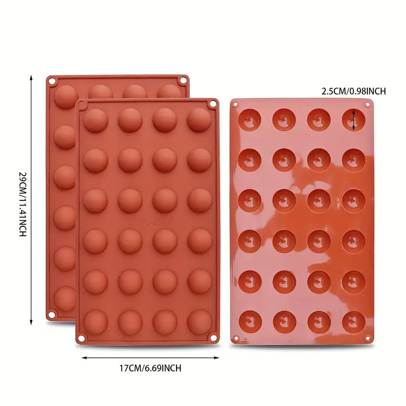 Molde de silicona mini media esfera