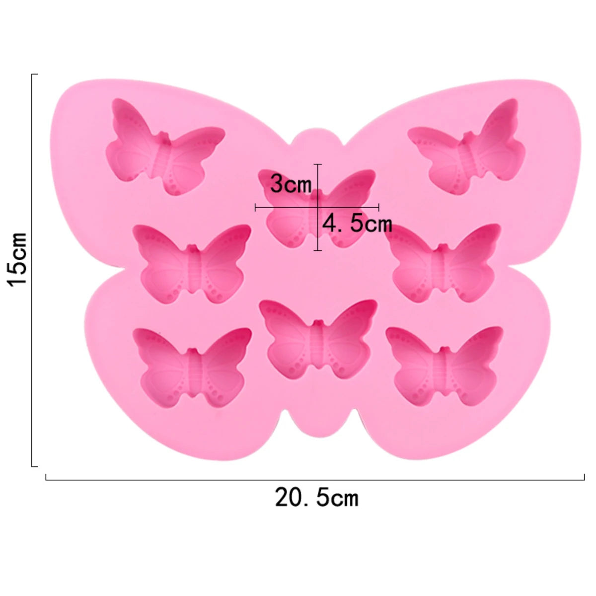 Molde silicona mariposas