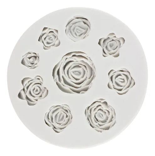 Molde de silicona rosas