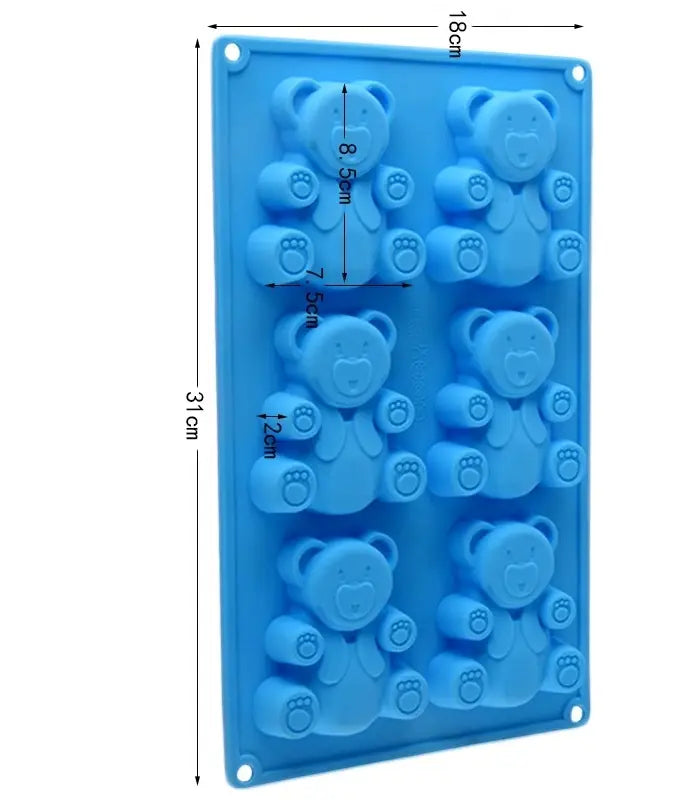Molde de silicona osito