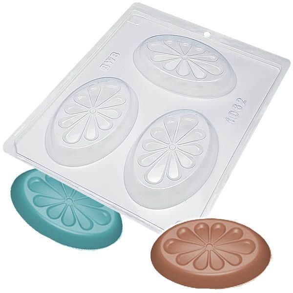 Molde acetato jabón oval