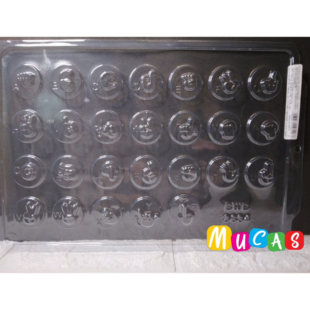 Molde de acetato lenguaje de seña