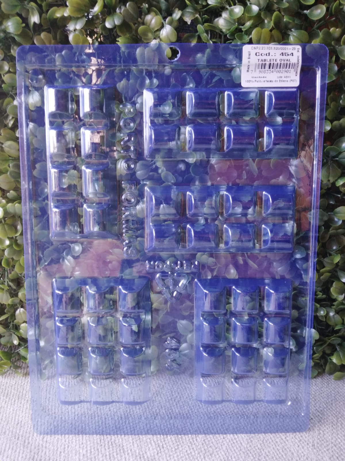 Molde de acetato tabletas redondeada