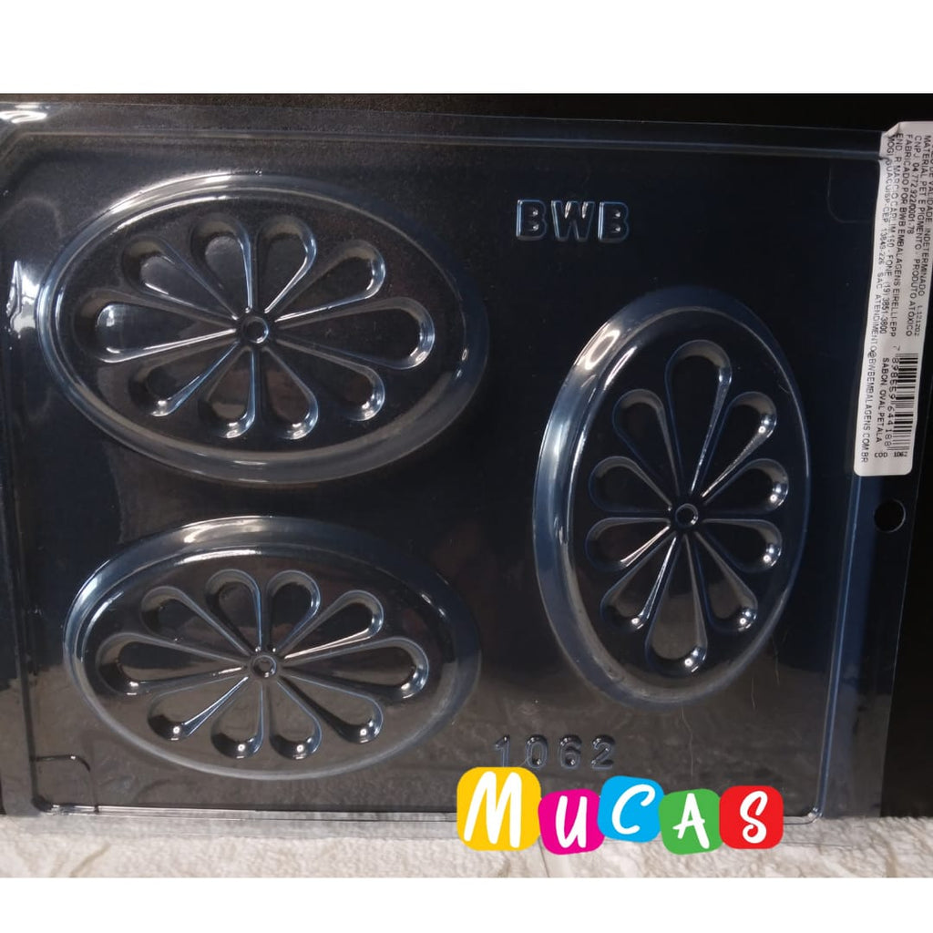 Molde acetato jabón oval