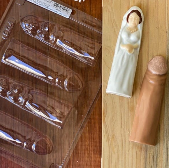 Molde acetato novia y pene eróticos
