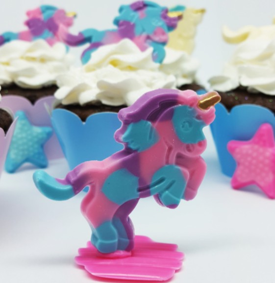 Molde acetato unicornios