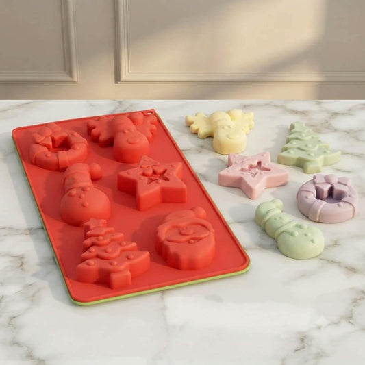 Molde silicona figuras Navidad