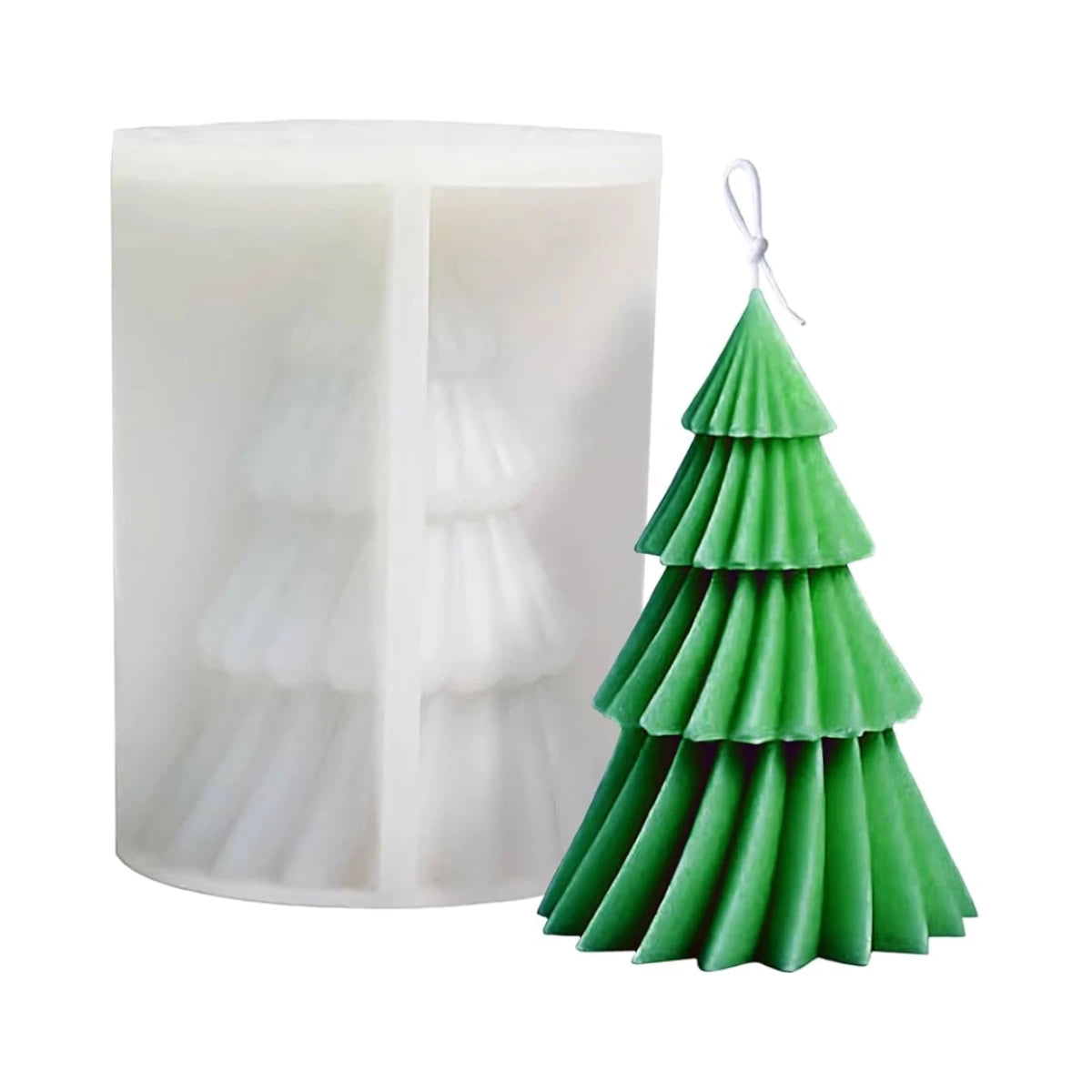 Molde de silicona velas árbol Navidad