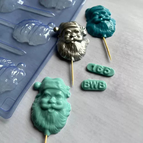 Molde de acetato paleta papa noel navidad