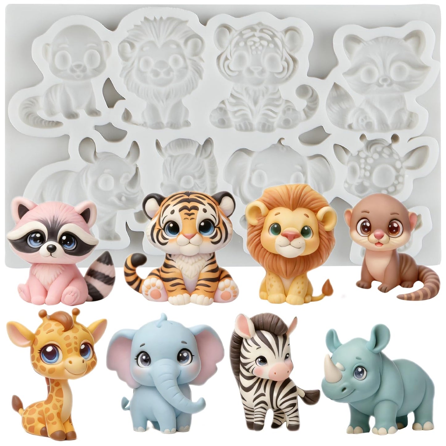 Molde silicona MINI animales