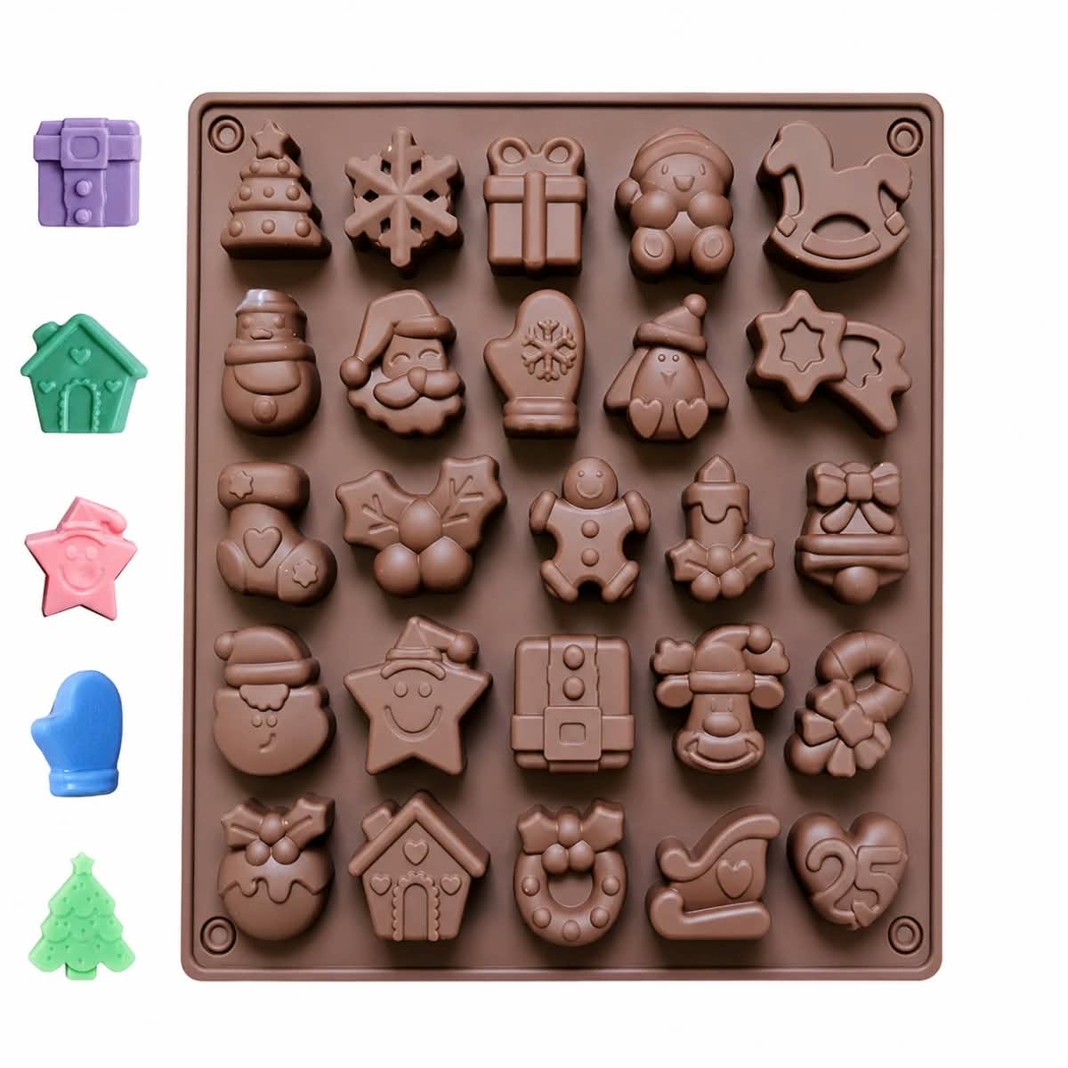 Molde silicona Navidad mini