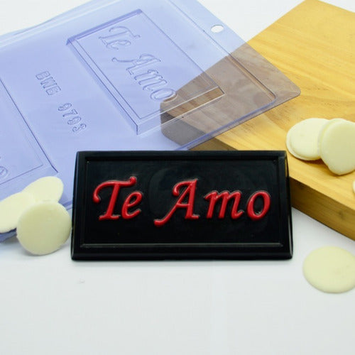Molde de acetato tableta "Te amo"