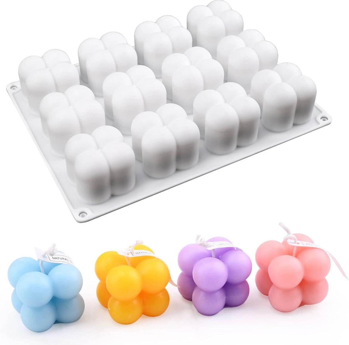 Molde de silicona velas bubble mini