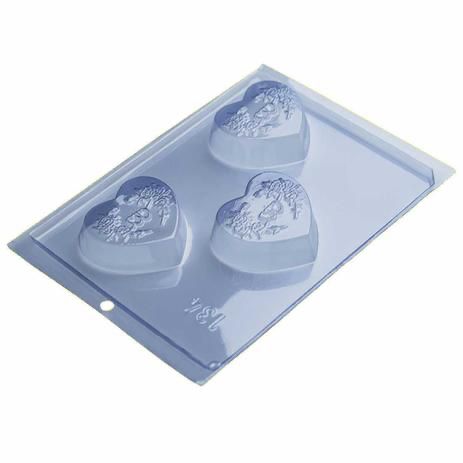 Molde de acetato corazón decorado