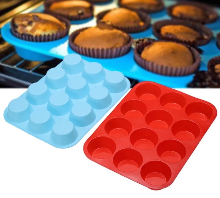 Molde de silicona para 12 muffins