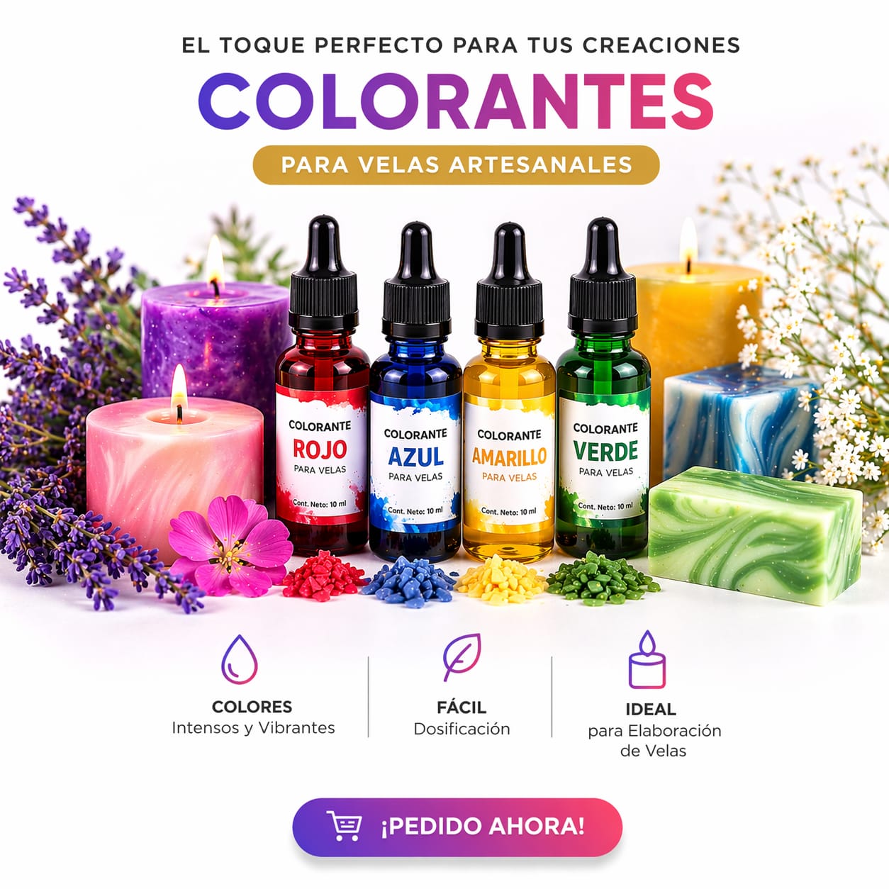 Colorante liquido para vela 60ml
