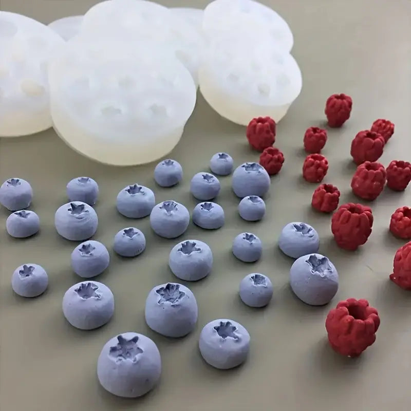 Molde de silicona frutos rojos