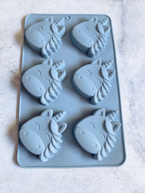 Molde de silicona cara unicornio