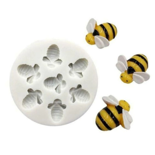 Molde silicona abejas