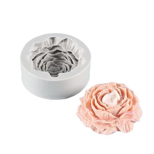 Molde de silicona flor peonia