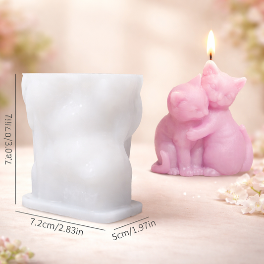 Molde de silicona gatitos