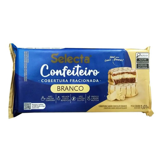 Chocolate Selecta Blanco, barra de 1kg