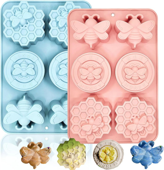 Molde de silicona abejas varias