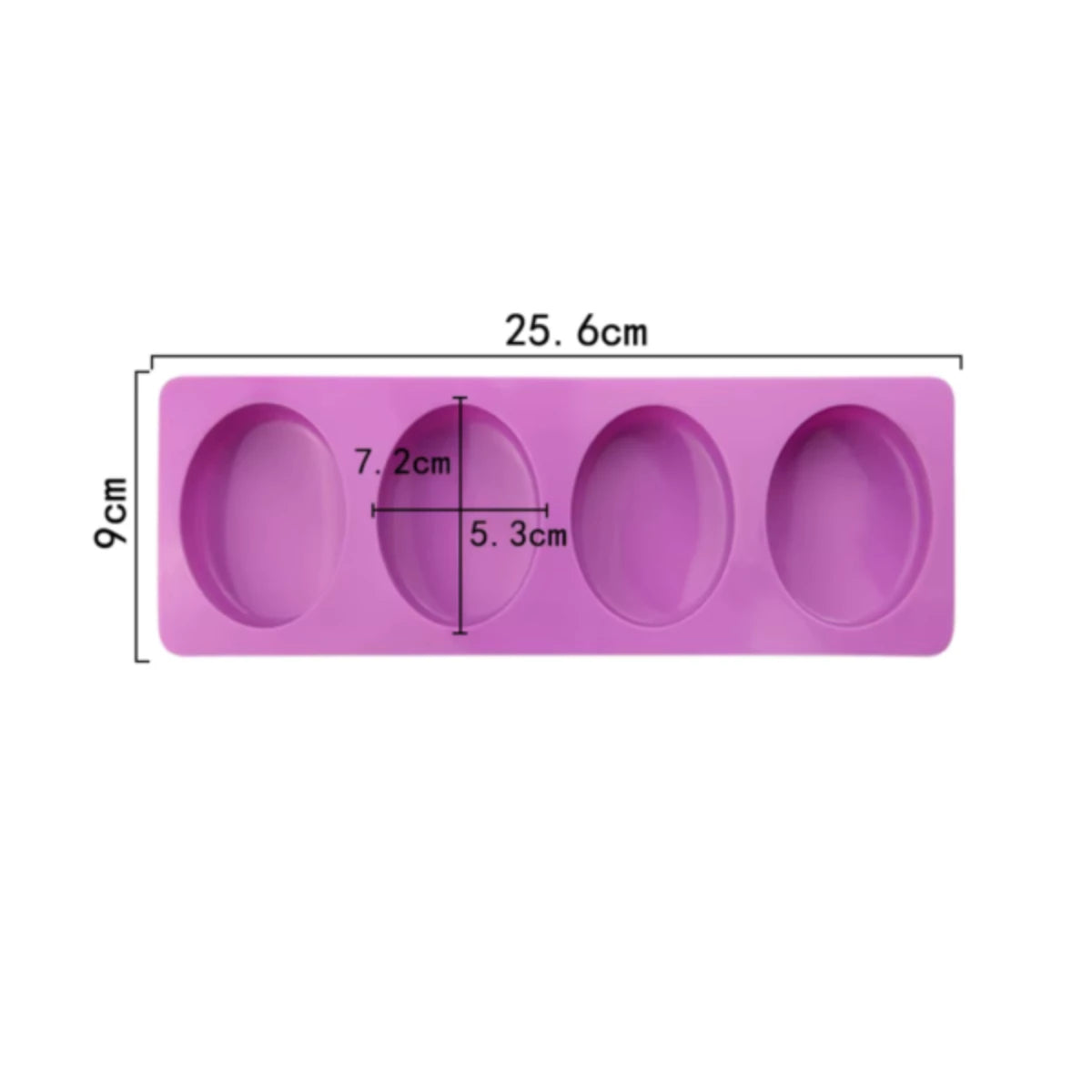 Molde silicona oval liso