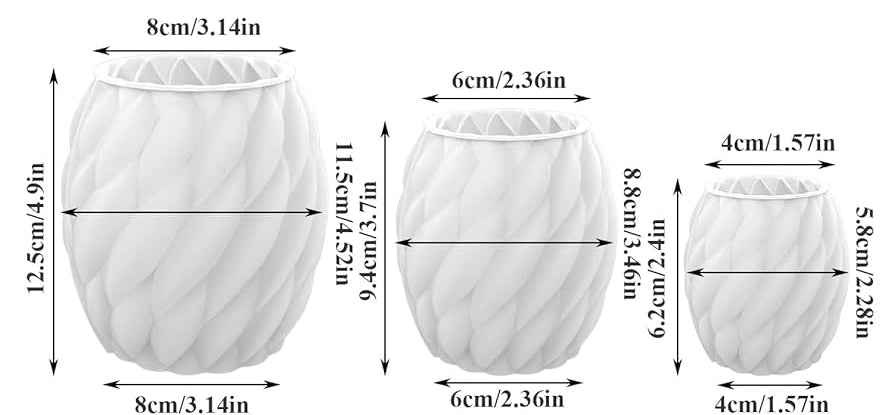 Molde silicona para velas