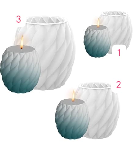 Molde silicona para velas