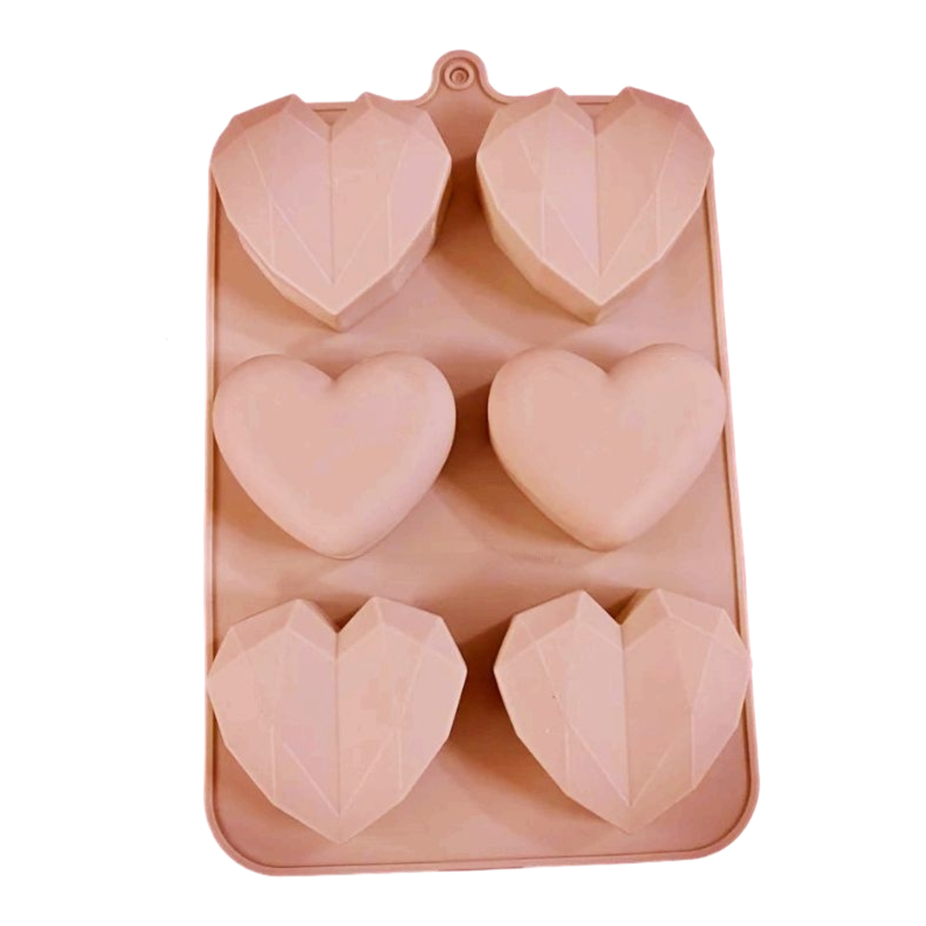 Molde de silicona corazones