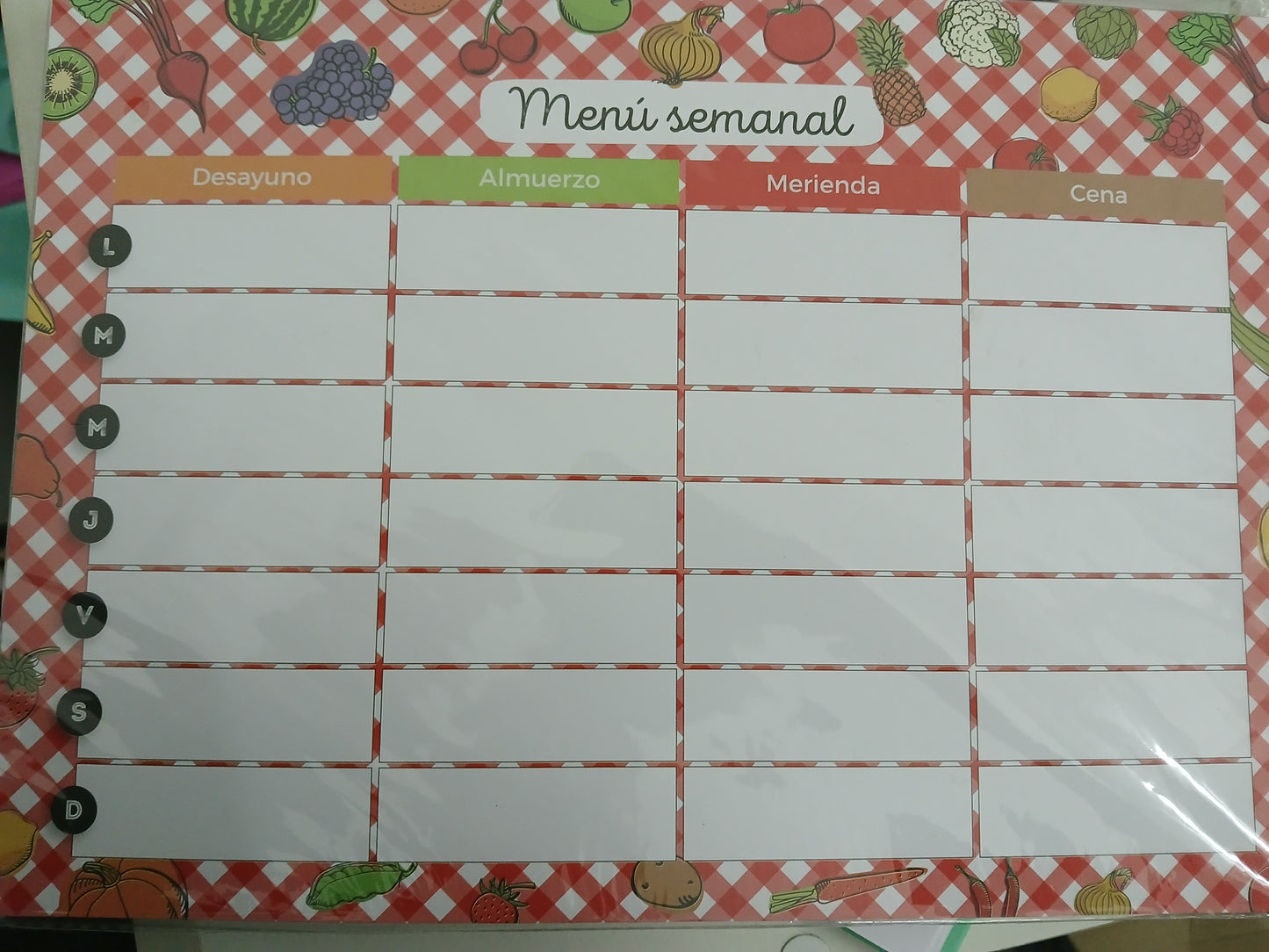 Menu semanal