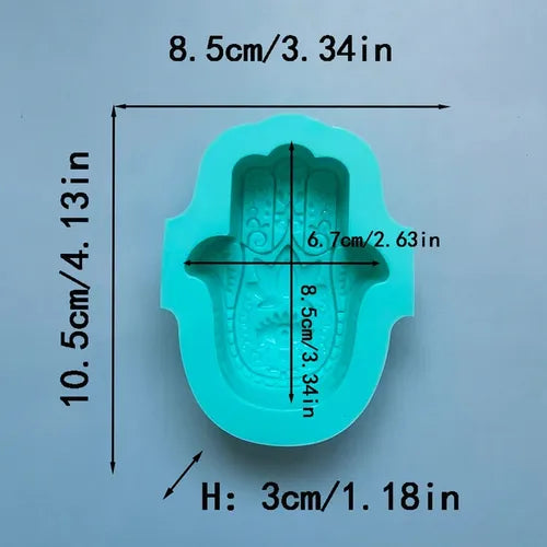 Molde silicona mano fatima