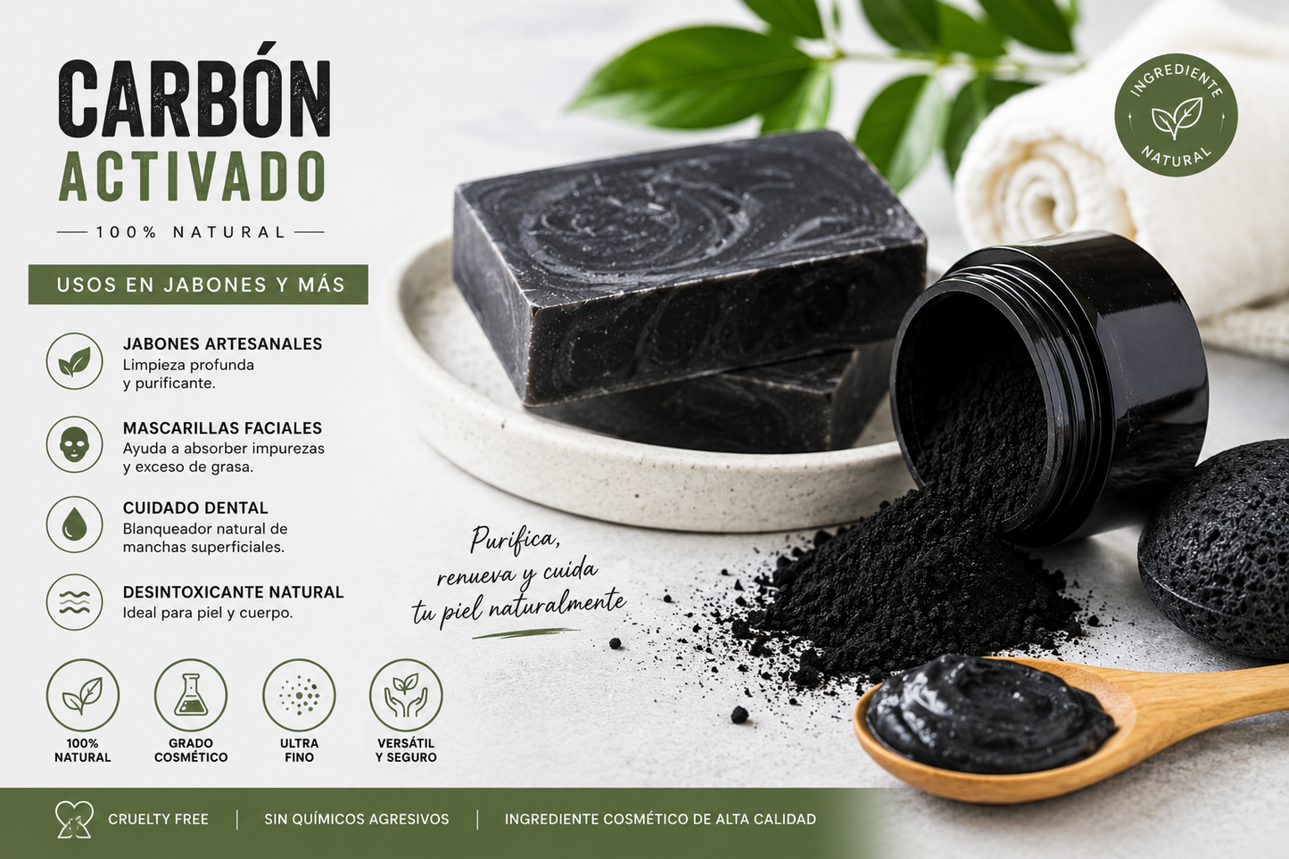 Carbon activado 100g