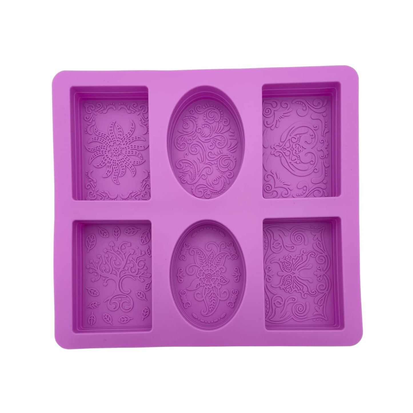 Molde silicona jabones con diseño