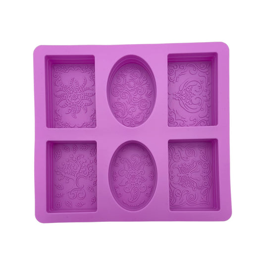 Molde silicona jabones con diseño