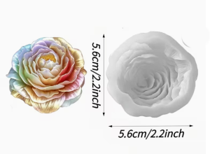 Molde de silicona velas flor peonia