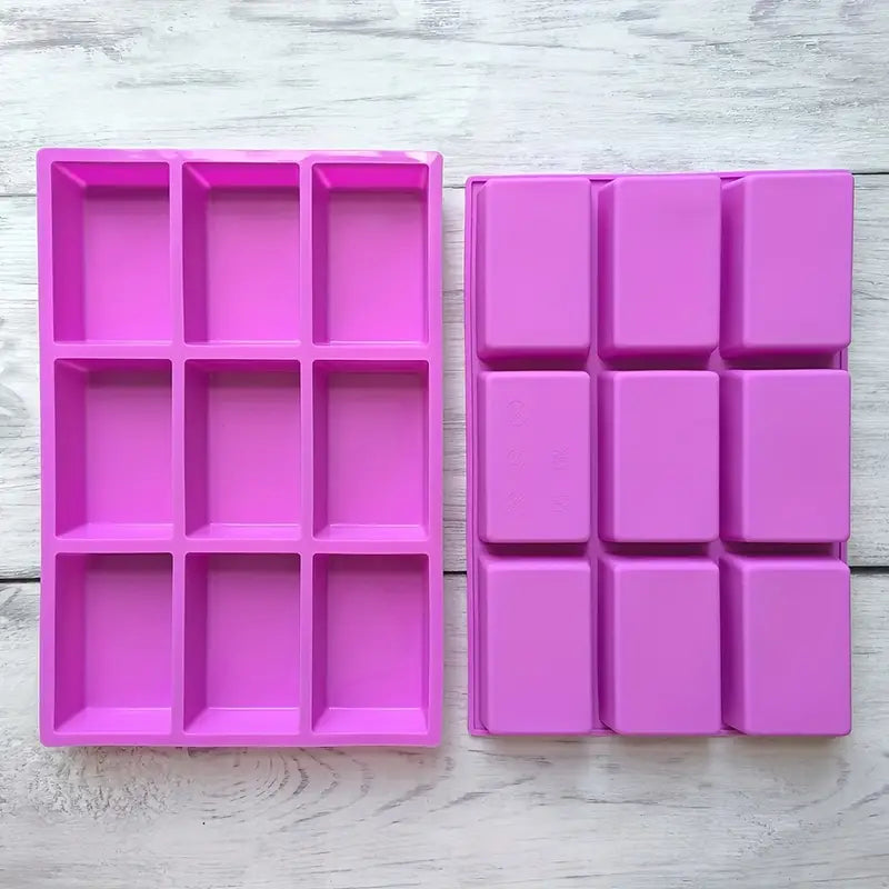 Molde de silicona rectangular