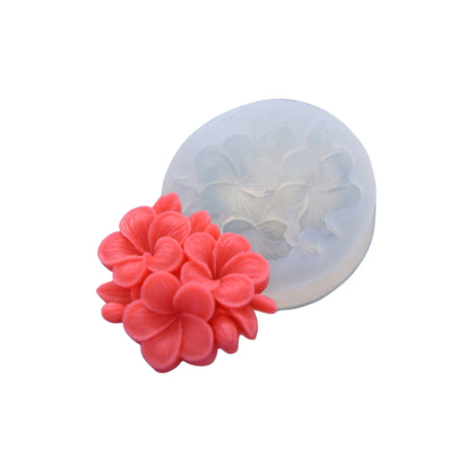 Molde de silicona flor plumeria