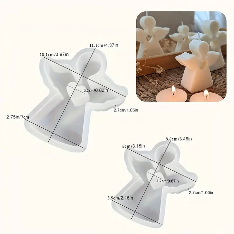 Molde de silicona Ángel con corazón