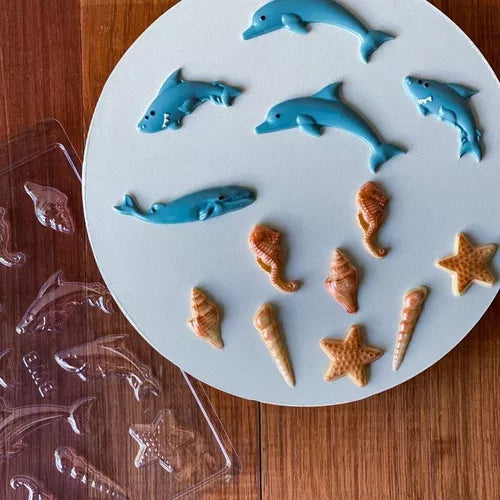 Molde acetato animales mar